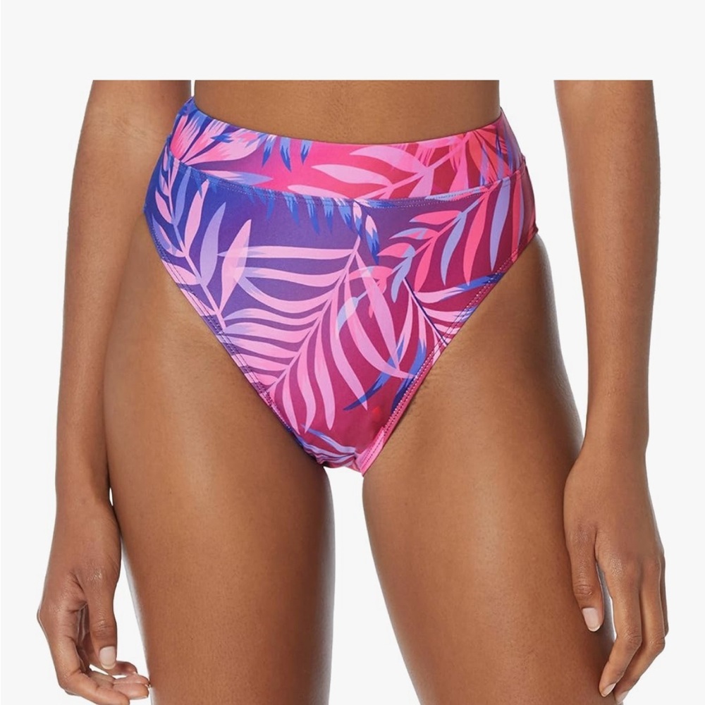 👉 Next Vibrant Pink and Blue Leaf Bikini Bottom